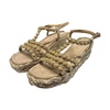 Suede Heeled Sandal with Ankle Strap