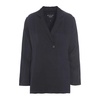 Black Blazer Jacket with Bow Sleeves