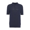 Blue Knitted Polo Shirt