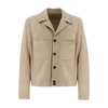 Soft Leather Single-Breasted Jacket