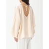 Champagne Boat Neck Blouse