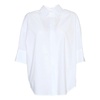 White Cotton Shirt with Button Closure