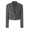 Grey Cropped Jackets