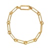 Box Bracelet in Golden Silver