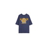 Blue Flower Logo Cotton T-shirt