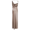 Hooded Grey Dress with Open Back