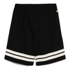 Black Popeline Shorts