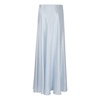 Blue Silk Angled Cut Skirt