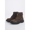 Brown Suede Ankle Boot with Zip