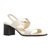 White Leather Sandals Elegant Style