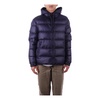 Blue Hooded Jacket with Zipper Pockets