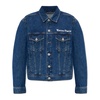 Denim jacket with bark embroidery