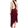 One-shoulder sequin long dress