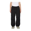Canvas Parachute Pants with Reticulated Motif