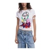 White Print Short Sleeve T-shirt