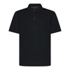Black Polo Shirt Ribbed Collar
