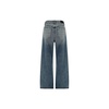 Embossed Detail Mid-Rise Relaxed Fit Jeans