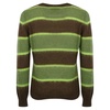 Striped Mohair Sweater Brown