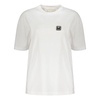 Ribbed Cotton T-shirt with Logo Patch