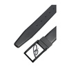 Black Logo Buckle Plain Belt