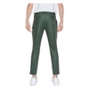 Green Linen Trousers with Zip Fastening