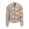 Multicolour Camouflage Bomber Jacket