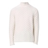 Beige Wool High Neck Sweater