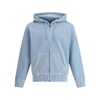 Adjustable Hoodie with Zipper and Ribbed Cuffs