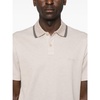 Embroidered logo polo shirt with stripes