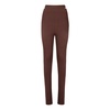 Ribbed knit slim trousers