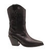 Black Leather Cowboy Boot