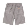 Black Cotton Elastic Waist Shorts