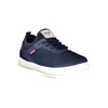 Blue Polyester Sneaker with Laces