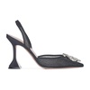 Black Mesh Starburst Pumps