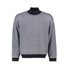 Blue Wool Turtleneck Sweater