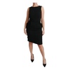 Black Sheath Stretch Formal Dress
