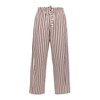 Cotton and silk wide leg pants
