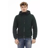 Elegant Monogram Zip Jacket Green