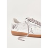 Tb.490 Rife Shimmer Silver Cream Leather Sneakers