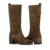 Green Cashmere Zip Boots