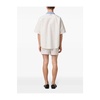 Vertical Striped Camp Collar Shirt