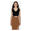 Black V-Neck Cashmere Top