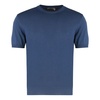 Ribbed Cotton Short Sleeve Sweater
