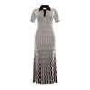 Striped wool polo dress