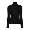 Midnight Blue Wool Turtleneck Sweater