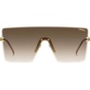 Gold Ivory Brown Shaded Sunglasses