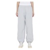Grey Crinkle Nylon Track Pants with Elastic Waistband