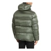 Snap-Zip Plain Logo Pockets Down Jacket