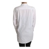 White Long Sleeves Scarf Neck Blouse