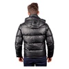 Noir Leather Padded Jacket